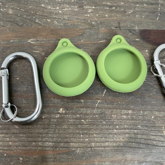 Avocado Air Tags Keychain Two Cases 2021 GPS Smile Character Soft Silicone - Picture 4 of 4